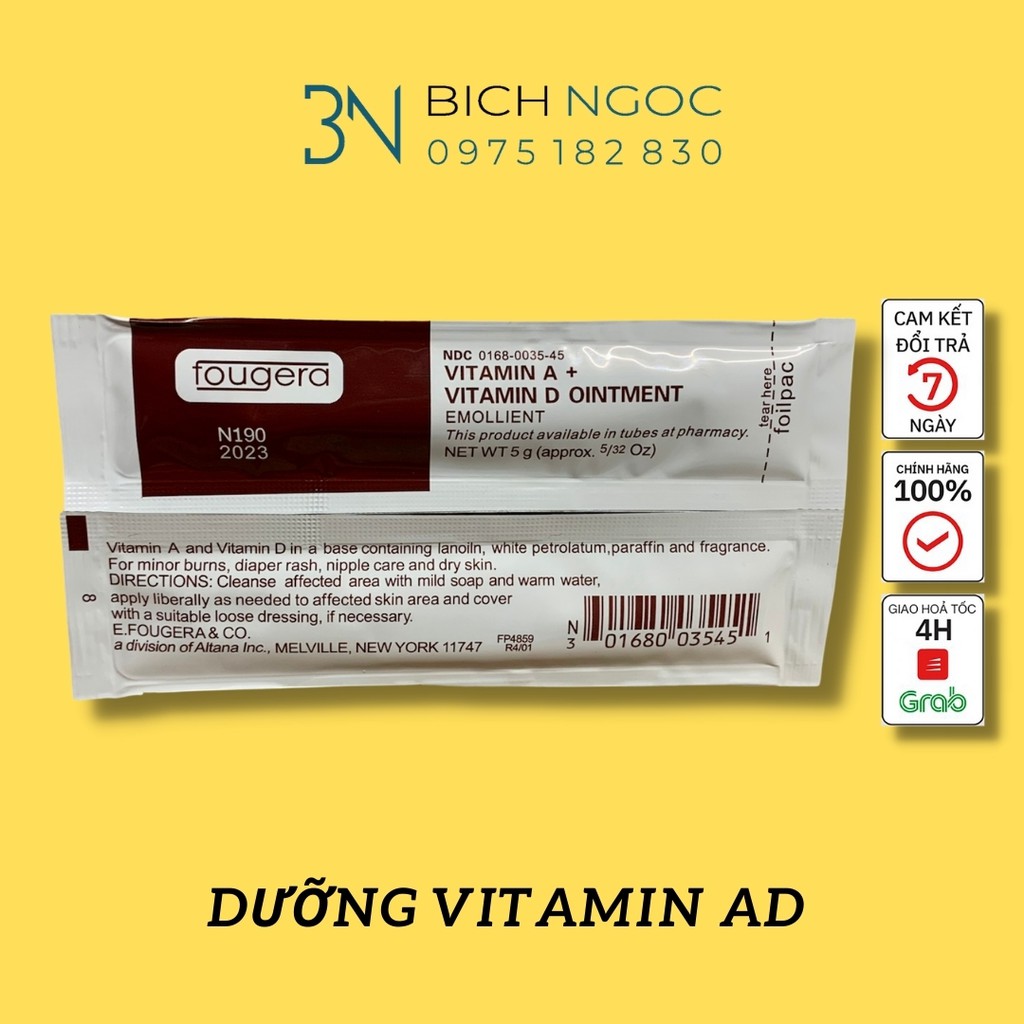 Dưỡng môi mày sau xăm vitamin AD/DCPX BÍCH NGỌC