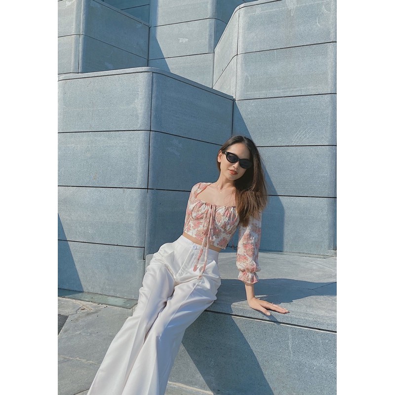 Áo croptop hoa Love Rose RÊVER