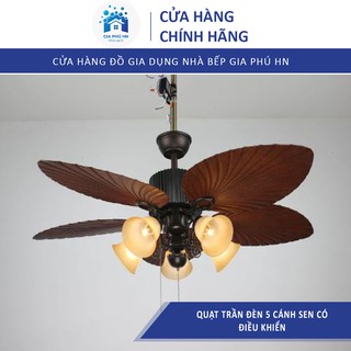 QUẠT TRẦN ĐÈN CÁNH SEN 52KSA-251