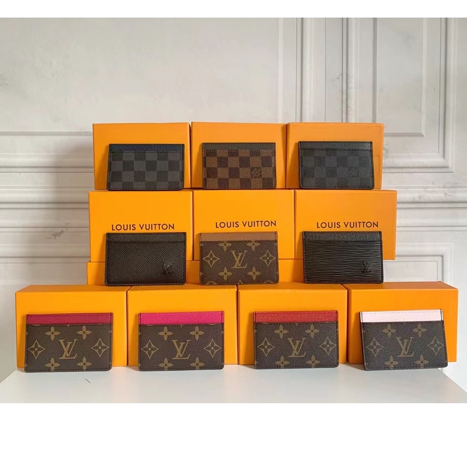 Sẵn sàng xuất xưởng Hộp đựng danh thiếp mới của Louis Vuitton LV dành cho nam và nữ có hộp M61733