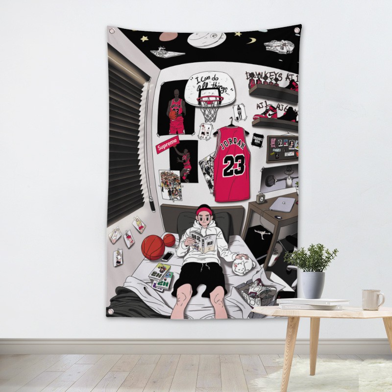 Tranh vải treo tường trang trí Supreme / Kaws / Bape / Offwhite