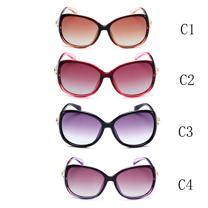 Fashion Polarized Fox Headband Diamond Sun Glasses Trend Women's Europe America UV Protection Large Frame Sunglasses