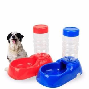 Hanpet.GV- Bát uống nước tự động, chó mèo, bát đơn đặt nền kèm bình chứa nước