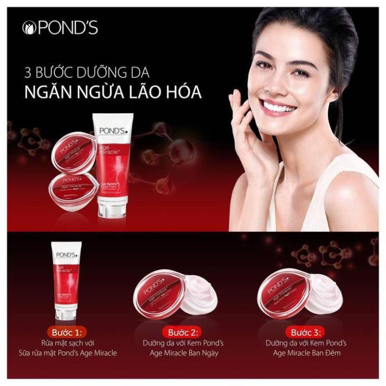 Sữa rửa mặt ngăn ngừa lão hóa Pond's Age Miracle đỏ Thái Lan