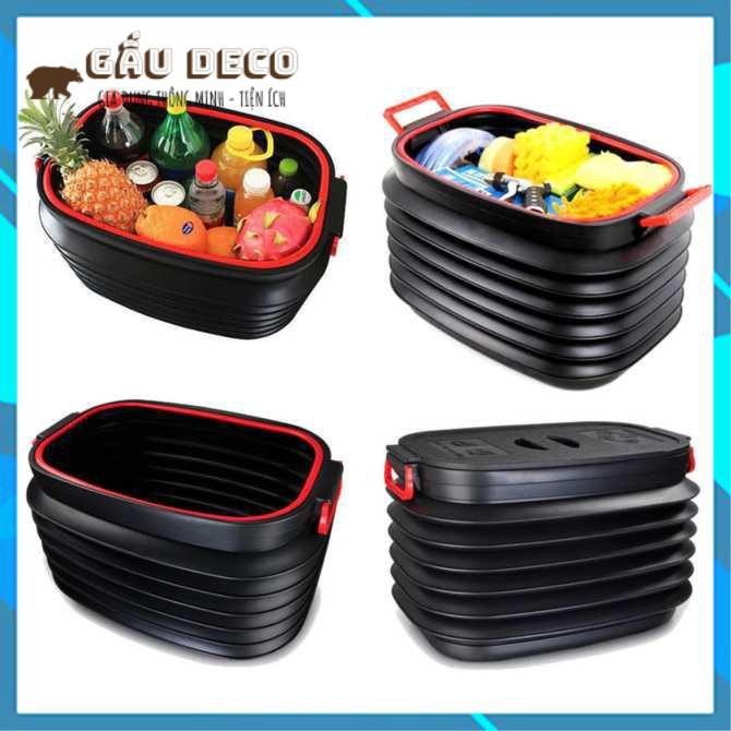 Thùng đựng đồ gấp gọn ô tô 40 lít [FREESHIP] – Có nắp đậỵ tiện lợi – Đựng đồ, du lịch, dã ngoại