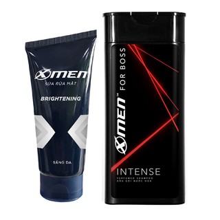 Combo2 Dầu gội cho nam X-men for Boss intense 150ml- Sữa rửa mặt x-men trắng da 50ml