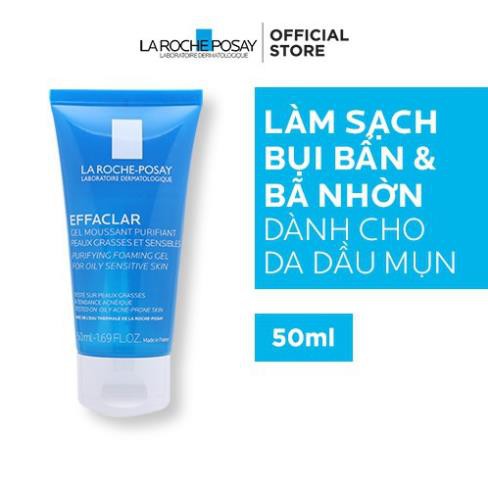 [MẪU MỚI 2021] Gel rửa mặt tạo bọt làm sạch dành cho da dầu nhạy cảm La Roche-Posay Effaclar Foaming Gel 50ml | BigBuy360 - bigbuy360.vn