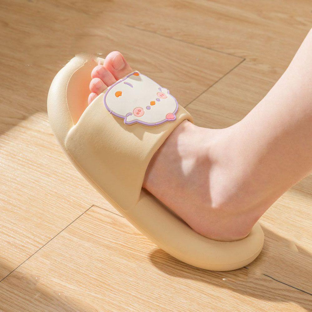 Dép Đi Trong Nhà Đế Mềm Chống Trượt Hở Ngón Thiết Kế Dễ Thương