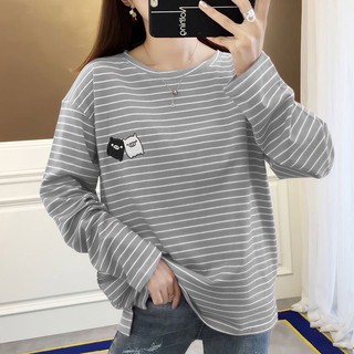 120k tay dài kẻ sọc nhí xám 700g