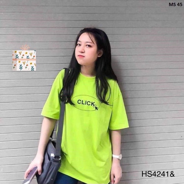 Áo thun xanh clik - HS/MV