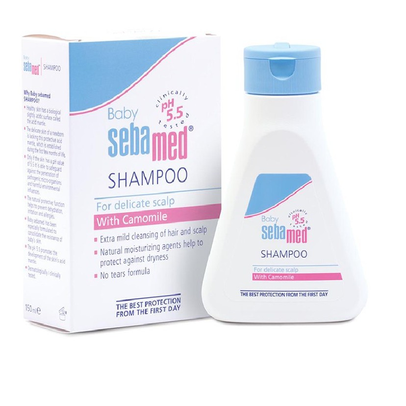 Dầu Gội Dịu Nhẹ Không Cay Mắt Bé Sebamed pH5.5 Baby Children's Shampoo 150ml