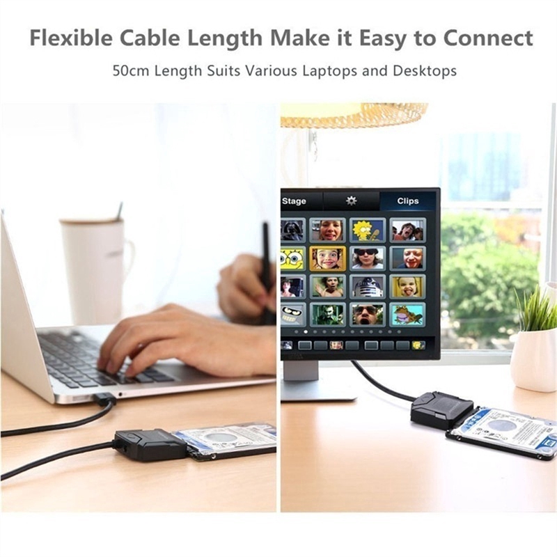 Bộ chuyển đổi USB 3.0 sang Sata cho 2.5'' 3.5'' HDD SSD | BigBuy360 - bigbuy360.vn