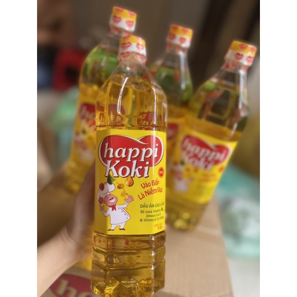 Dầu ăn HAPPI KOKI - 1 Lít