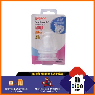 Núm Ti Pigeon Softtouch Cho Bình Cổ Rộng
