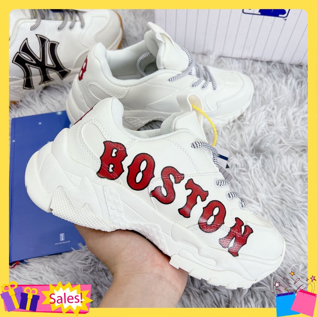 Giày MLB Boston Cao Cấp Tăng Chiều Cao 6cm Nam Nữ Hàng Cao Cấp Full Box + Bill
