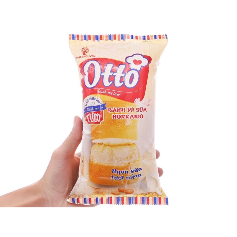 COMBO 5 CÁI BÁNH MÌ TƯƠI OTTO NHÂN BƠ SỮA/SOCOLA/HỘT GÀ HSD:10->13 NGÀY