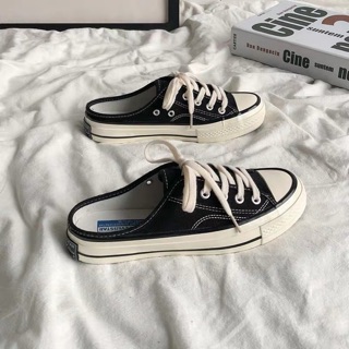 (đạp gót màu đen hoa cúc42