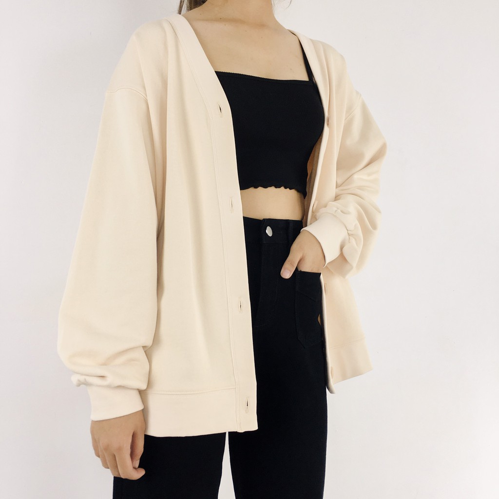 Khoác cardigan 1501, cổ tim hàng nút trước-K2203 | BigBuy360 - bigbuy360.vn