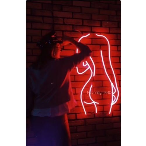 Đèn led neon sign trang trí Hình sexy Decor nhà Phòng Ngủ Đền Tiktok Làm Theo Yêu Cầu