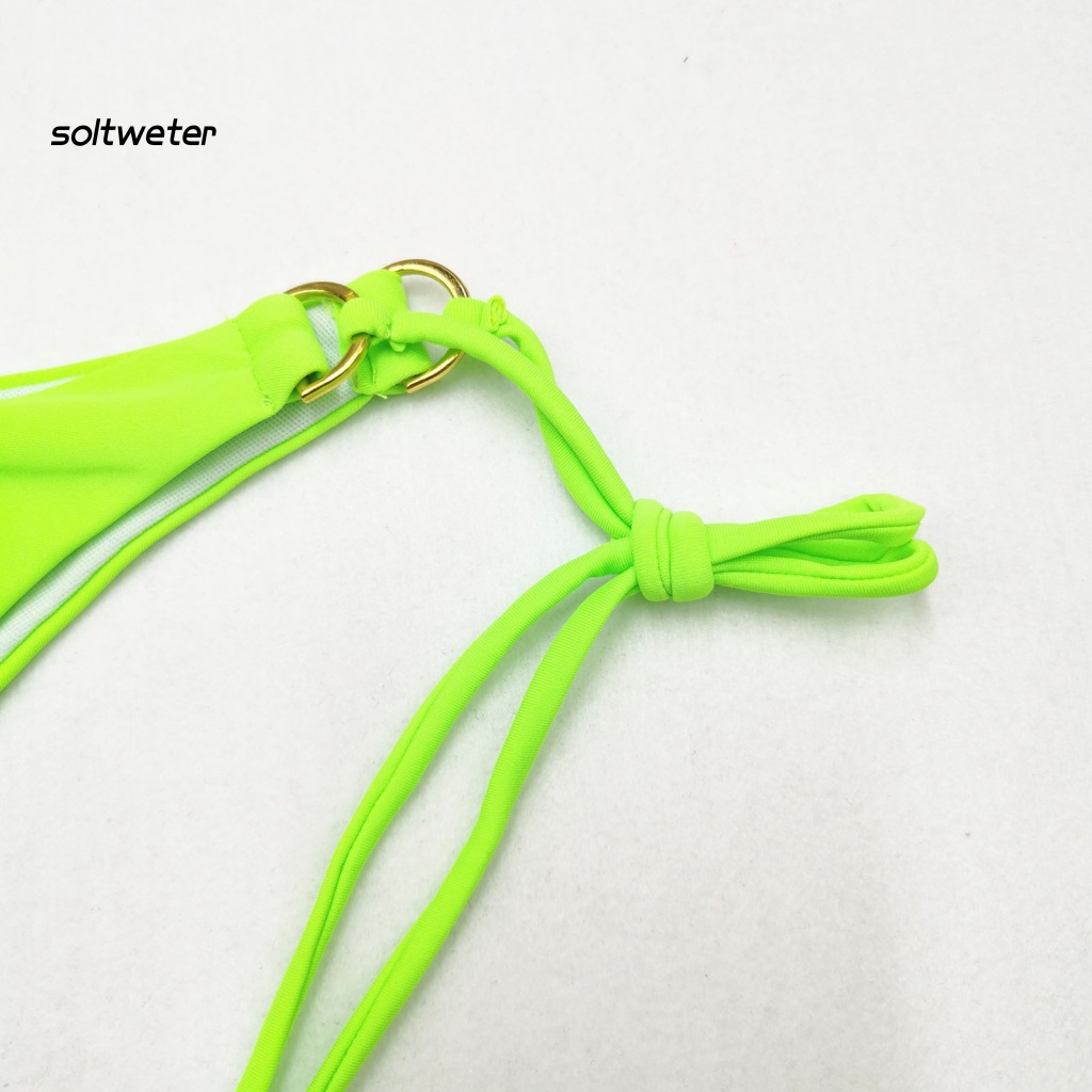 Bộ Đồ Bơi Hai Mảnh Hở Lưng Lưng Cao Phong Cách Thể Thao Có Thể Điều Chỉnh