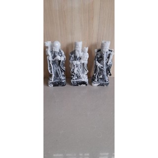 Bộ 3 Phước Lộc Thọ đá đúc size 22cm