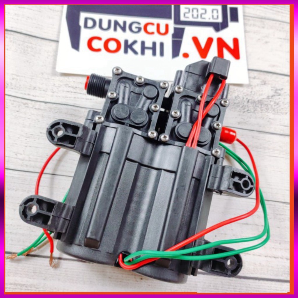 [GIÁ TỐT]  Bộ Máy Bơm Áp Lực Mini 12v Đôi Phun Sương Làm Mát + nguồn