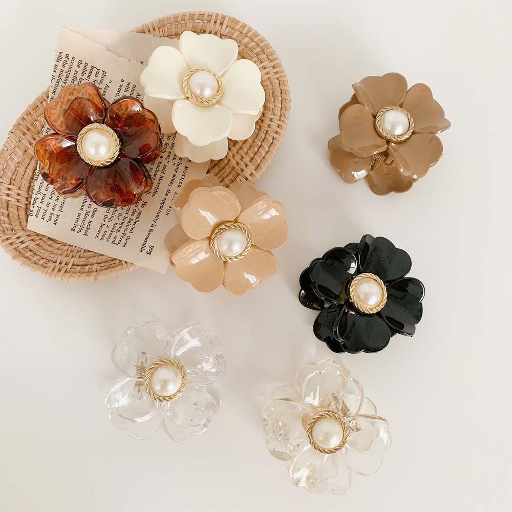 TWINKLE Kẹp Tóc Càng Cua Bằng Acrylic Phong Cách Hàn Quốc Thanh Lịch Cho Nữ