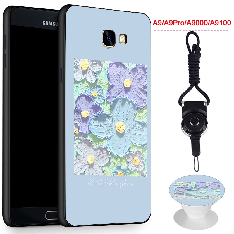Ốp Điện Thoại Silicon Mềm Họa Tiết Hoa Thời Trang Cho Samsung Galaxy A9 2016/A9 Pro 2016/A9000/A9100