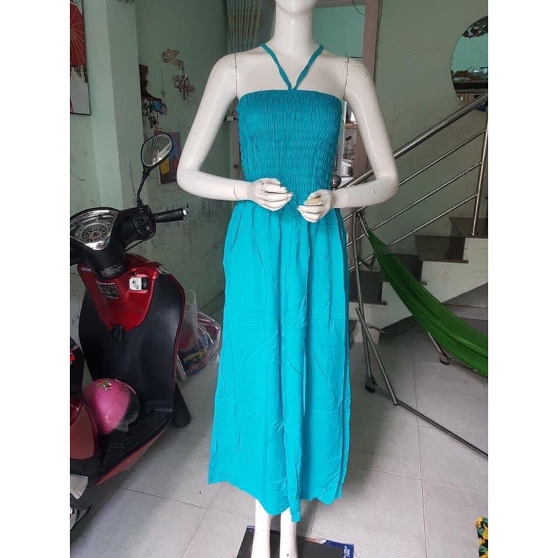 [chọn màu]Đầm maxi ống thổ cẩm dài 1m2 | BigBuy360 - bigbuy360.vn