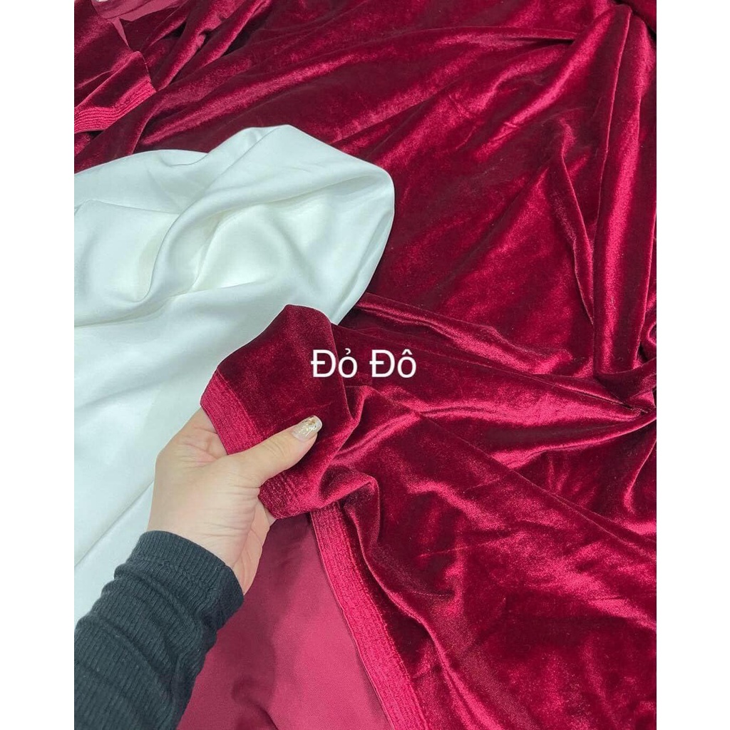 Vải Nhung  Cao Cấp HQ Hàng 7 Biên Sịn