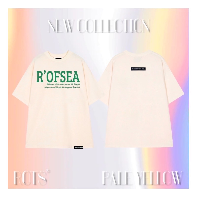 Áo Thun "Màu Kem" Rage Of The Sea in R’