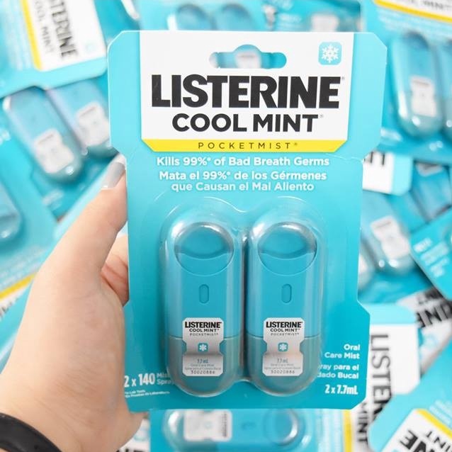 Miếng Ngậm Thơm Miệng LISTERINE Vỉ ngậm thơm miệng Cool Mint /Cool Heat/Freshburst - vỉ 3 hộp x 24 miếng /Xịt thơm miệng