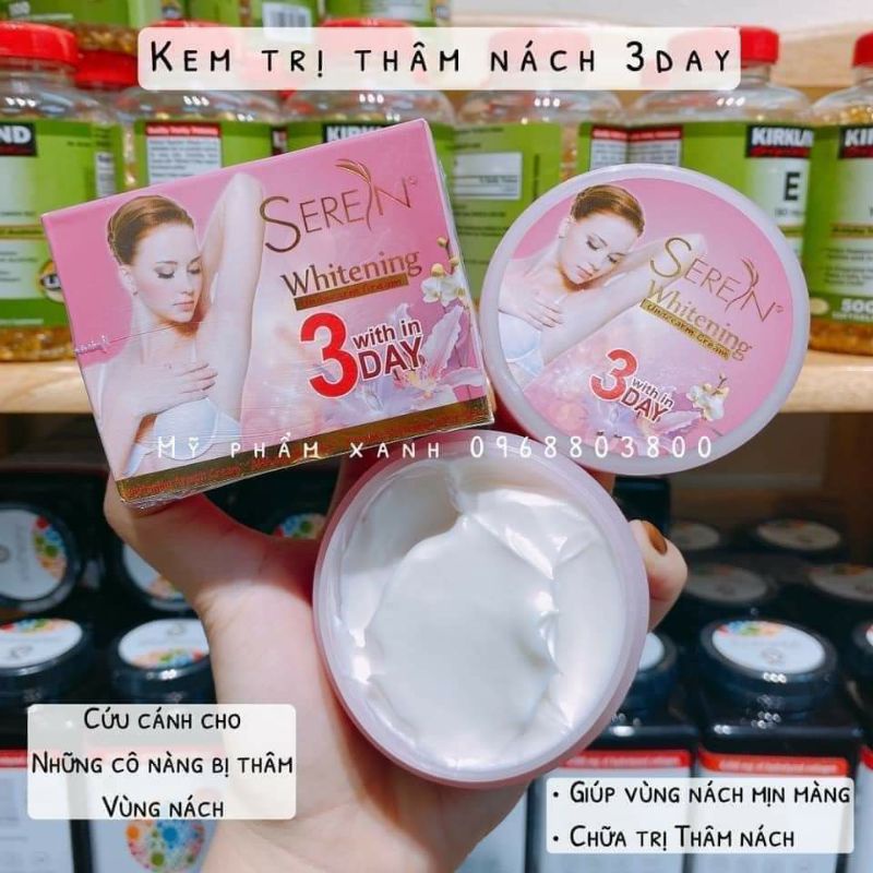 Kem Seren Thái lan trắng nách, vùng bikini, đầu gối, khuỷu tay