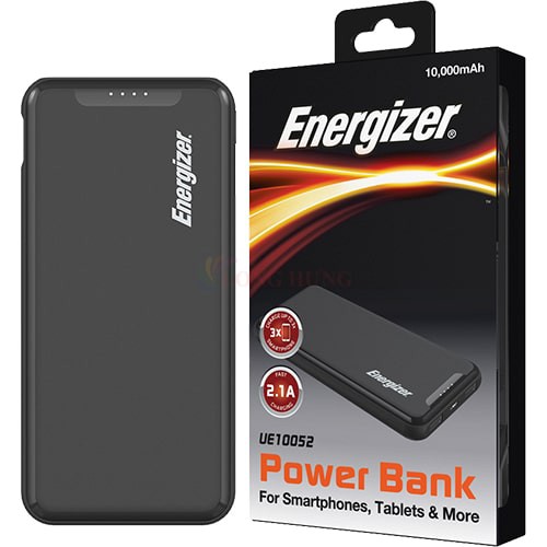 Sạc dự phòng Energizer 10000mAh 3.7V Li-Polymer UE10052BK - Hàng chính hãng