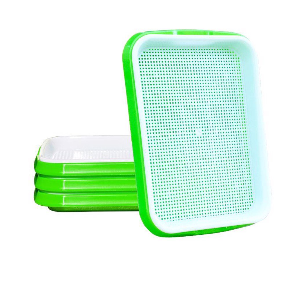 Combo 10 khay trồng rau mầm thủy canh loại tốt nhựa nguyên sinh