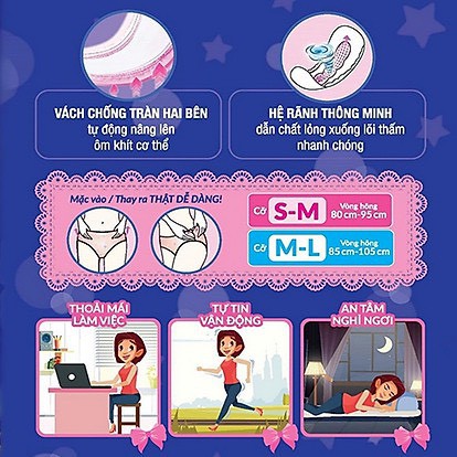 [GÓI LỚN 5 MIẾNG] Băng Vệ Sinh Dạng Quần Diana Size M-L 5 miếng/gói GÓI LỚN TIẾT KIỆM