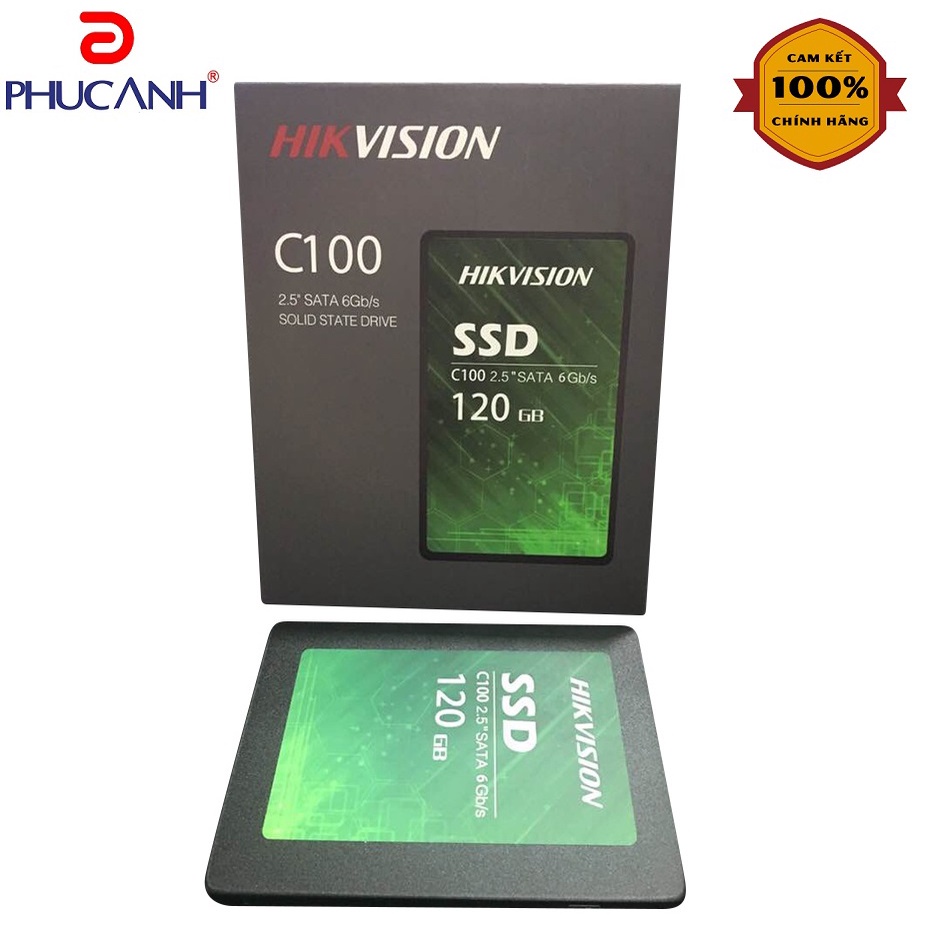 [Rẻ vô địch] Ổ cứng SSD HIKVISION C100 120Gb 2.5" sata (Chính Hãng, bảo hành 36 tháng)