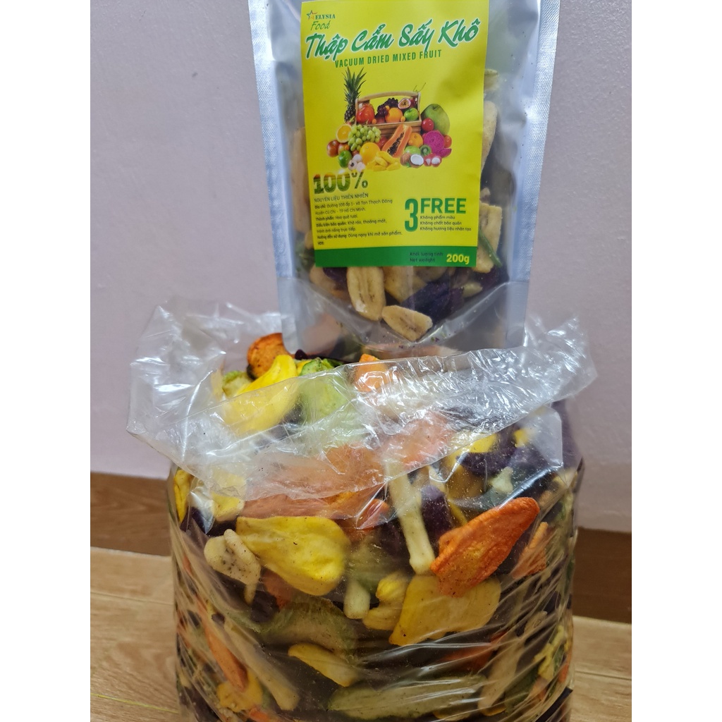 Hoa quả sấy khô [ LOẠI 1 ] hoa quả sấy khô thơm ngon bổ dưỡng 100g,200g,500g