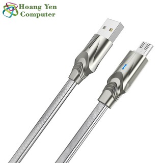 Cáp sạc micro usb borofone bu12 cho android dài 1.2m chống đứt đèn led - bh 6 tháng 1 đổi 1