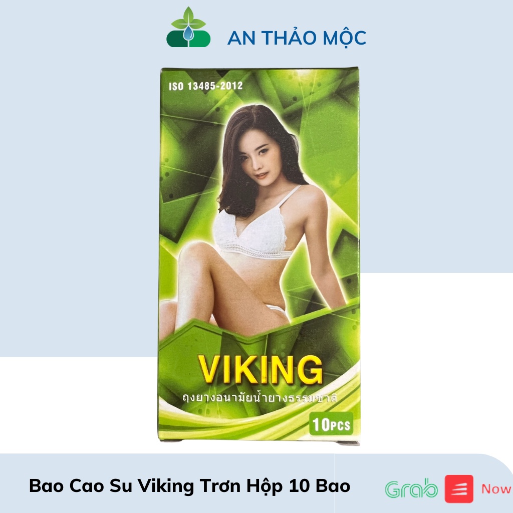 Bao cao su gia đình Viking trơn hộp 10 cái  madde in thai lan.anthaomoc