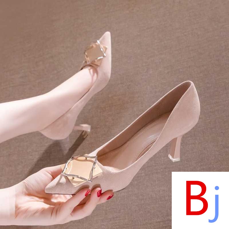 Giày Cao Gót Mũi Nhọn Phong Cách Hàn Quốc Thời Trang Mùa Hè Mới 4142