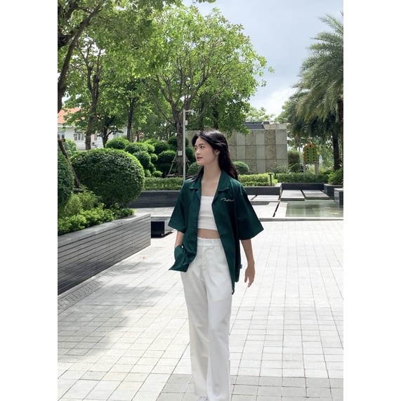 Áo Sơ Mi Cổ Vest Unisex Oversize NOCTURNAL Basic Cuban Shirt Local Brand Form Rộng Tay Lỡ | BigBuy360 - bigbuy360.vn