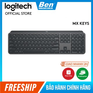Bàn phím không dây bluetooth Logitech MX Keys 2020 - Đèn nền cảm biến, sạc nhanh USB-C - BH 12T - Logitech MX Key