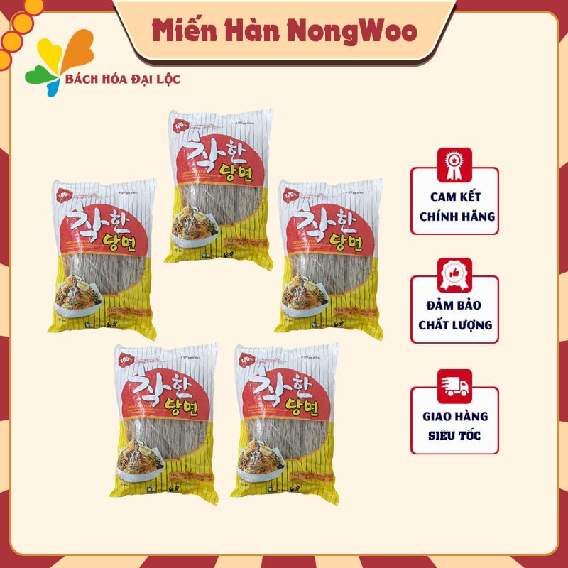 COMBO 5 Gói Miến Khoai Lang Hàn Quốc GOOD DANGMYUN - Thương Hiệu Nong Woo