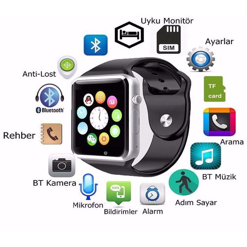 Đồng hồ thông minh A1 Smartwatch có khe gắn sim
