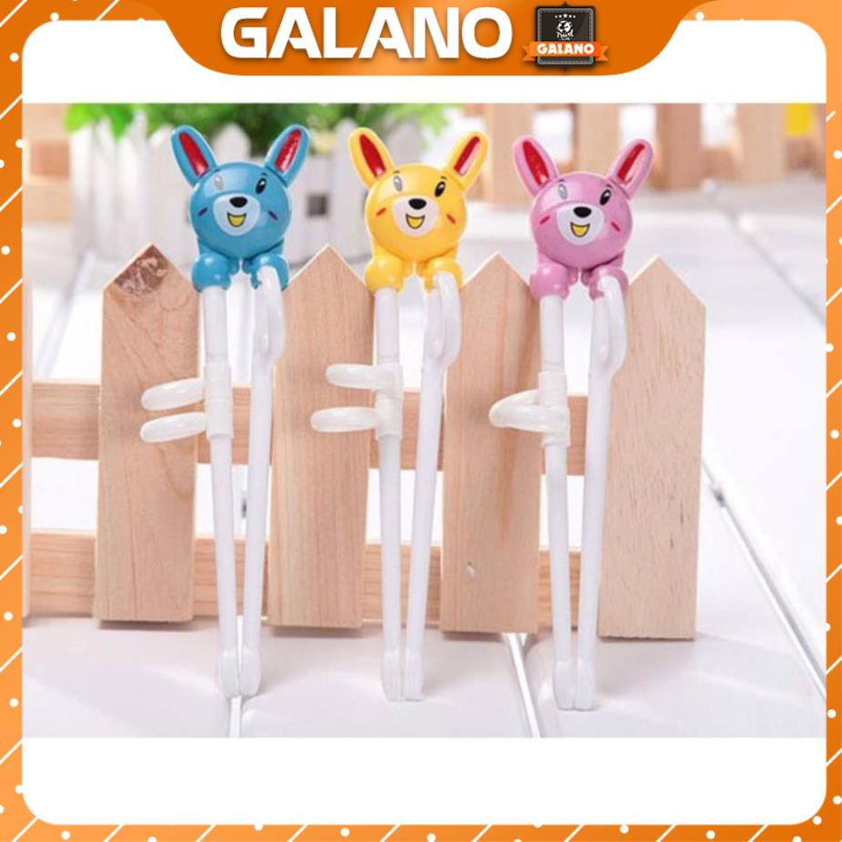 [Tặng ngoáy tai có đèn] Đũa tập ăn cho bé GALANO cho trẻ em xỏ ngón tập ăn nhựa ABS an toàn hình hoạt hình HG-001298