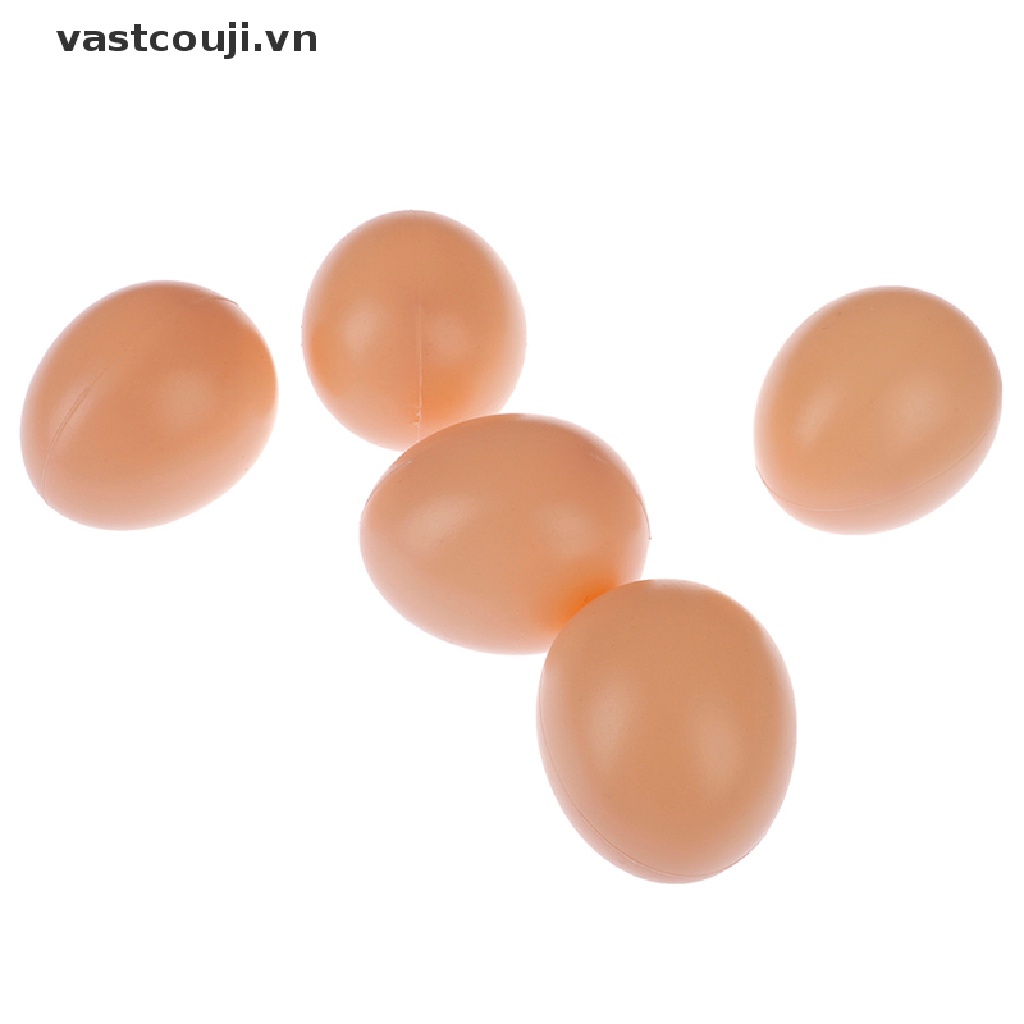 Set 5 Quả Trứng Gà Giả Bằng Nhựa Trang Trí Tiệc
