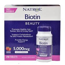 Viên uống hỗ trợ mọc tóc Biotin 5000mcg 250 viên của Mỹ