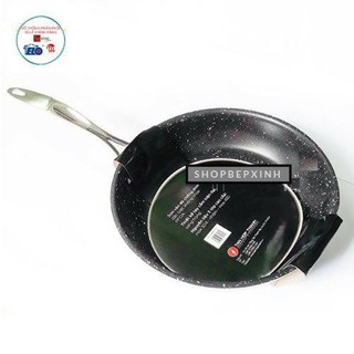 Chảo chống dính cao cấp bếp từ 3 lớp vân đá inox 304  Fivestar Standard24, 26cm.tặng 5 muỗng inox
