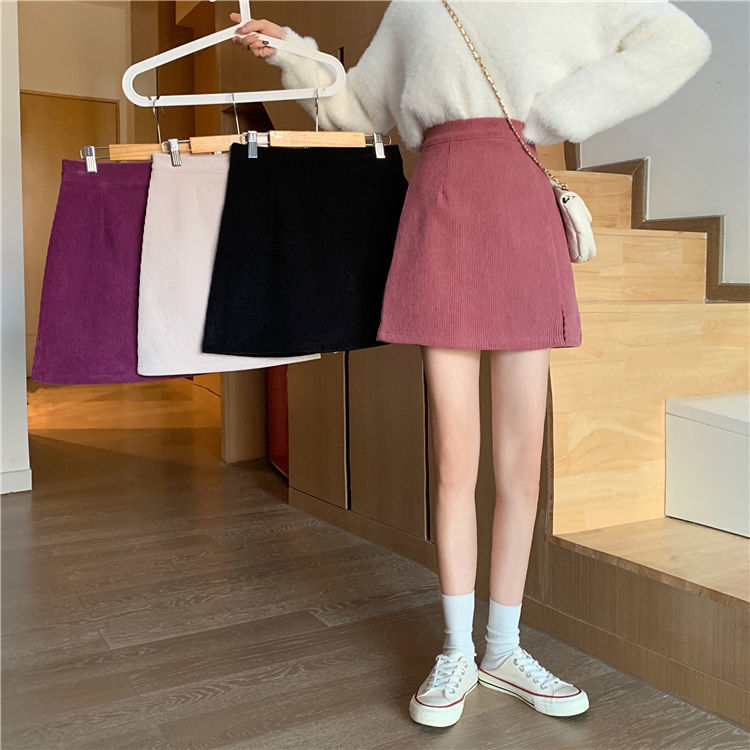 Chân Váy Chữ A Lưng Cao Xẻ Tà Thời Trang Dành Cho Nữ